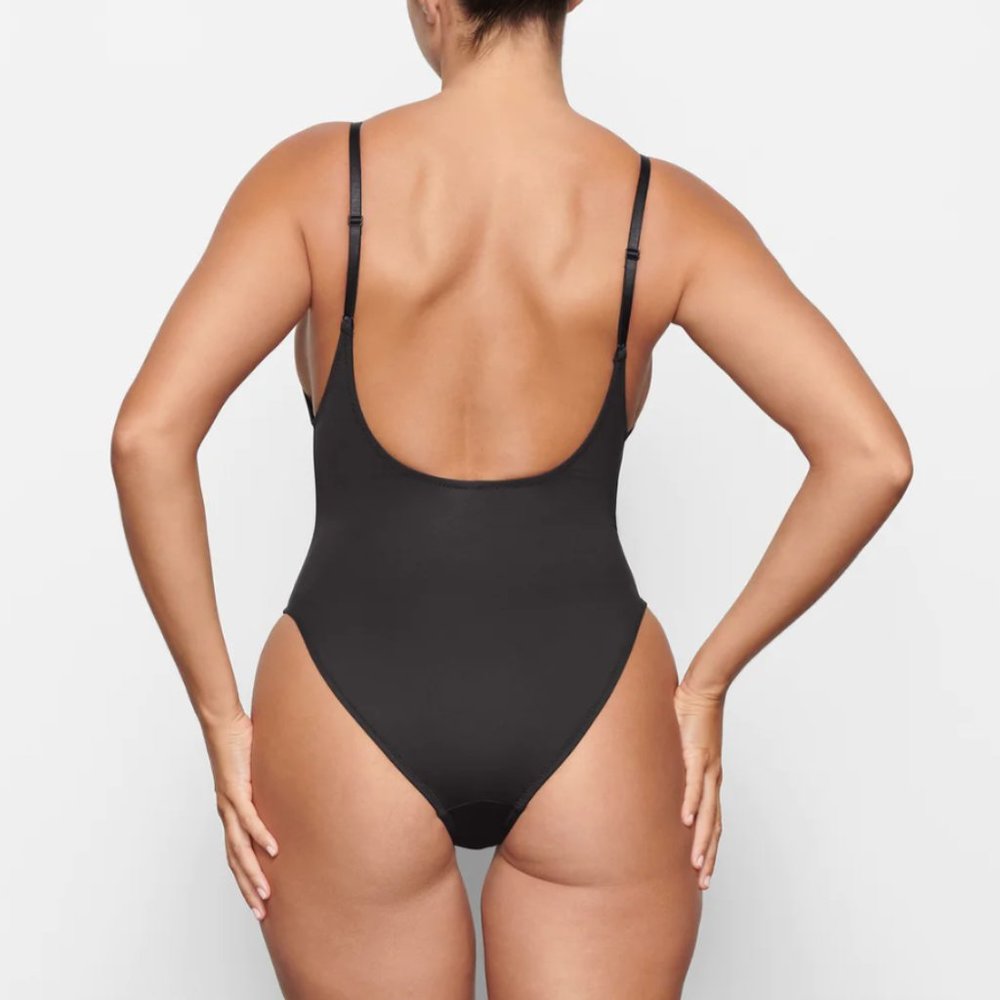 SKIMS Signature Swim Scoop Neck One Piece in Onyx (Size 2X) - Picture 2 of 12